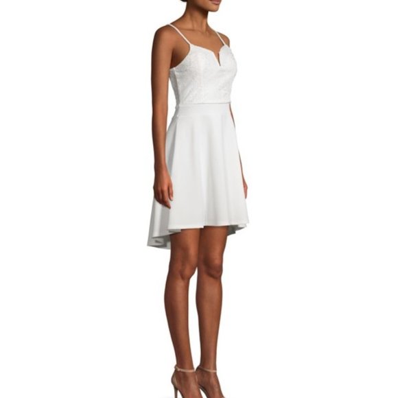 Almost Famous Juniors' High Low Skater Dress - Picture 2 of 8